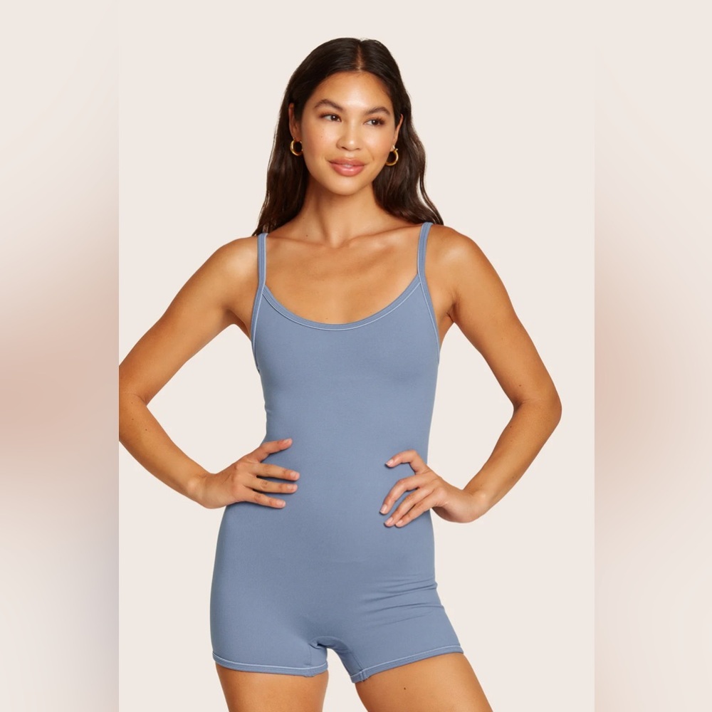 NWT SET Active Blue One-Piece Unitard Romper Bodysuit NWT
